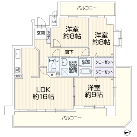 チサンマンション一宮高畑町の物件間取画像